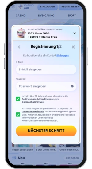 Registrierung