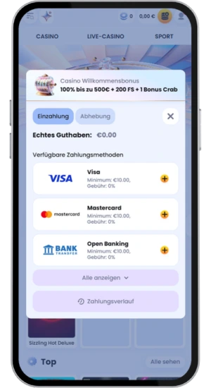 Einzahlung